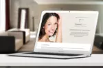 Mockup mit der Website von Trofin Florentina 