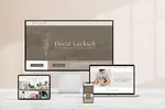 Mockup mit der Website von David Lucksch