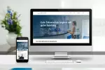 Mac und Phone mit der Website von Zahnarzt Marvin Wulf in Nesselwang