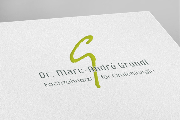 Fachzahnarzt für Oralchirurgie Dr. Grundl Marc-AndrÃ© Marktredwitz Logo Design