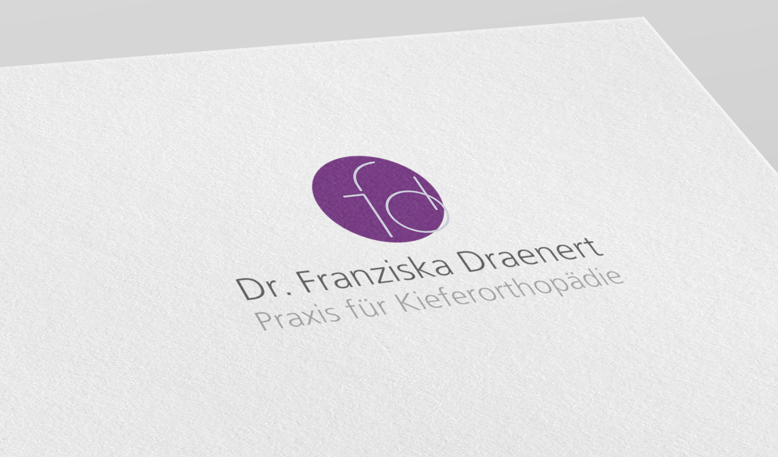 Praxis für Kieferorthopädie Dr. Franziska Draenert in München Trudering, Logodesign