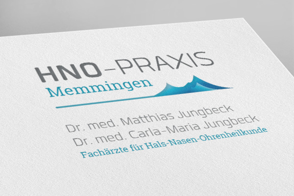 Fachärzte für Hals-Nasen-Ohrenheilkunde Dr. Matthias und Dr. Carla-Maria Jungbeck Memmingen Logo Design