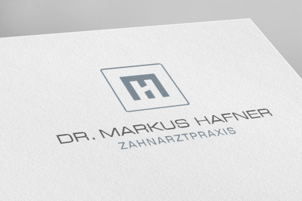 Zahnarztpraxis Dr. Markus Hafner in Sulz/Vorarlberg Österreich, Logodesign