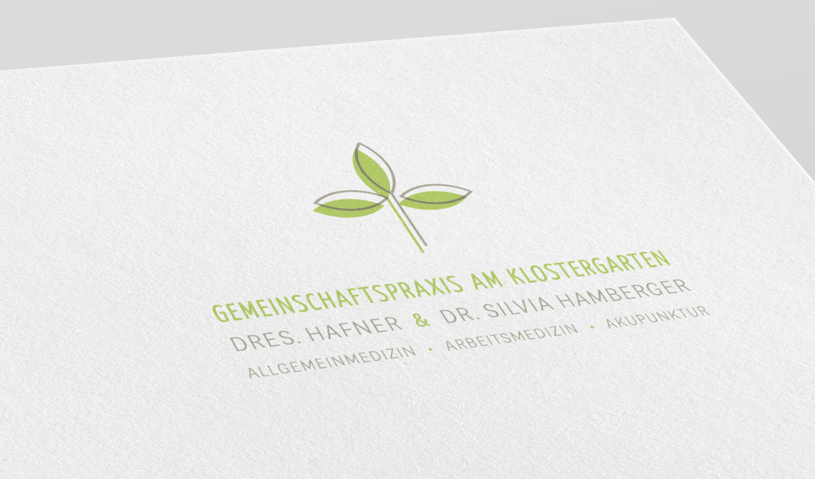Hausarztpraxis Dres. Hafner und Dr. Hamberger in Passau, Logodesign