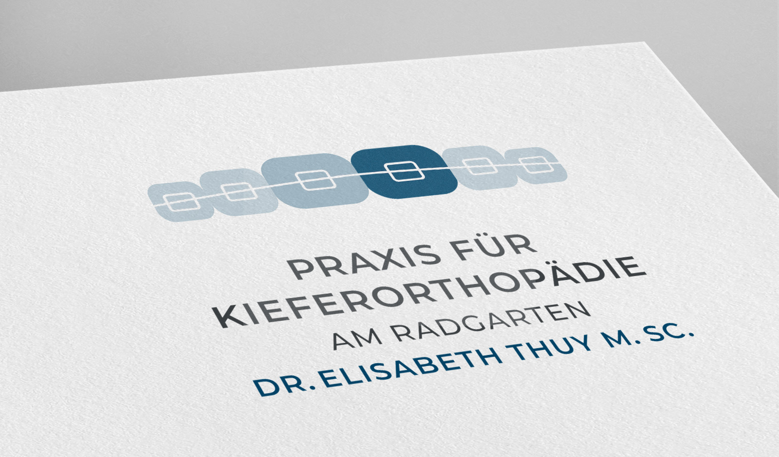 Logodesign für eine Praxis für Kieferorthopädie in Lauingen