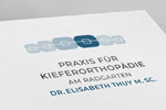 Logodesign für eine Praxis für Kieferorthopädie in Lauingen