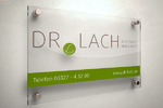 Internist Dr. Lach Steffen Werder Schild Design