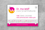 Zahnaztpraxis Dr. Ina Wolf in Nabburg Beschilderung