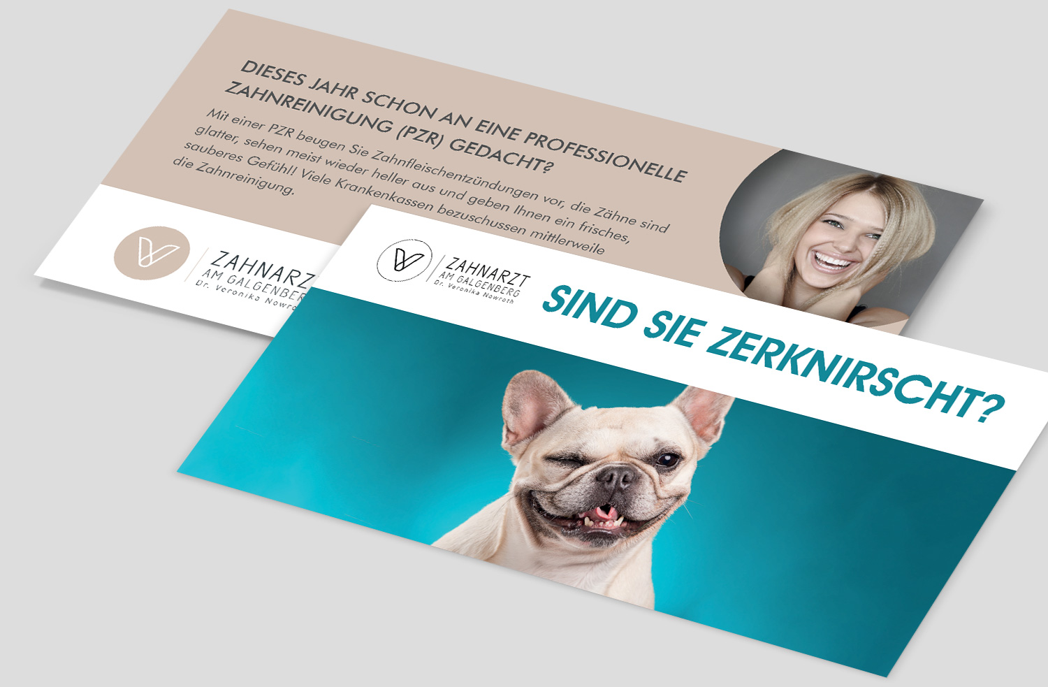 Zahnarztpraxis Dr. Veronika Nowroth in Regensburg, Zähneknirschen-Flyer