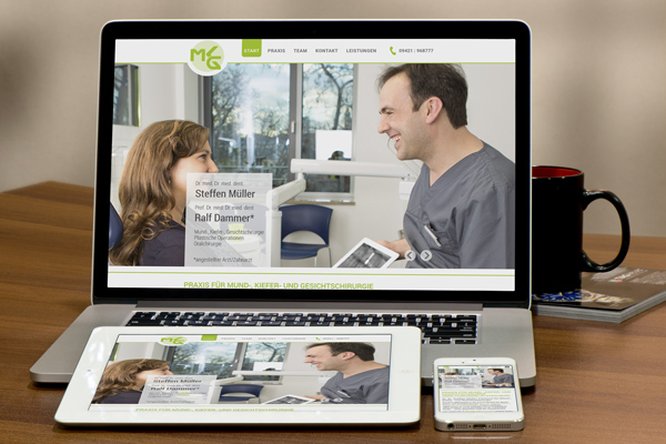 Responsive Webdesign für MKG Chirurgie Dr. Dr. Steffen Müller Straubing