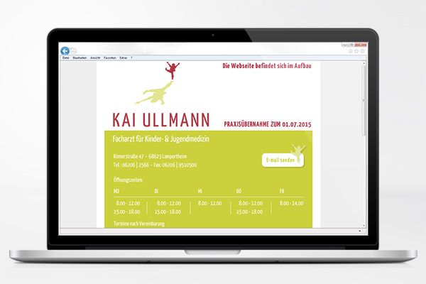 Facharzt für Kinder- und Jugendmedizin Kai Ullmann in Lampertheim, Webvisitenkarte