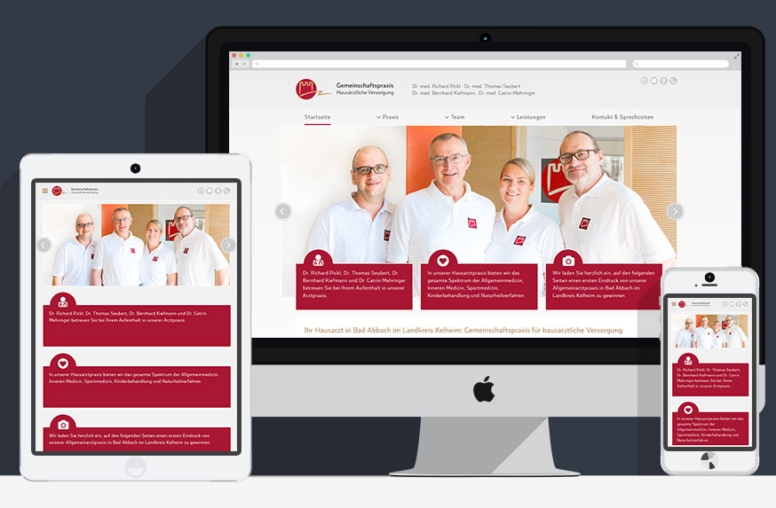 Hausarztpraxis Gemeinschaftspraxis Dr. Richard Pickl in Bad Abbach, Webdesign