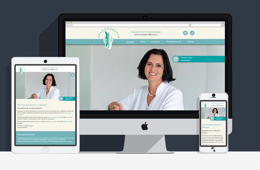 Frauenarzt Dr. Christiane Greiner in Ohrdruf, Website