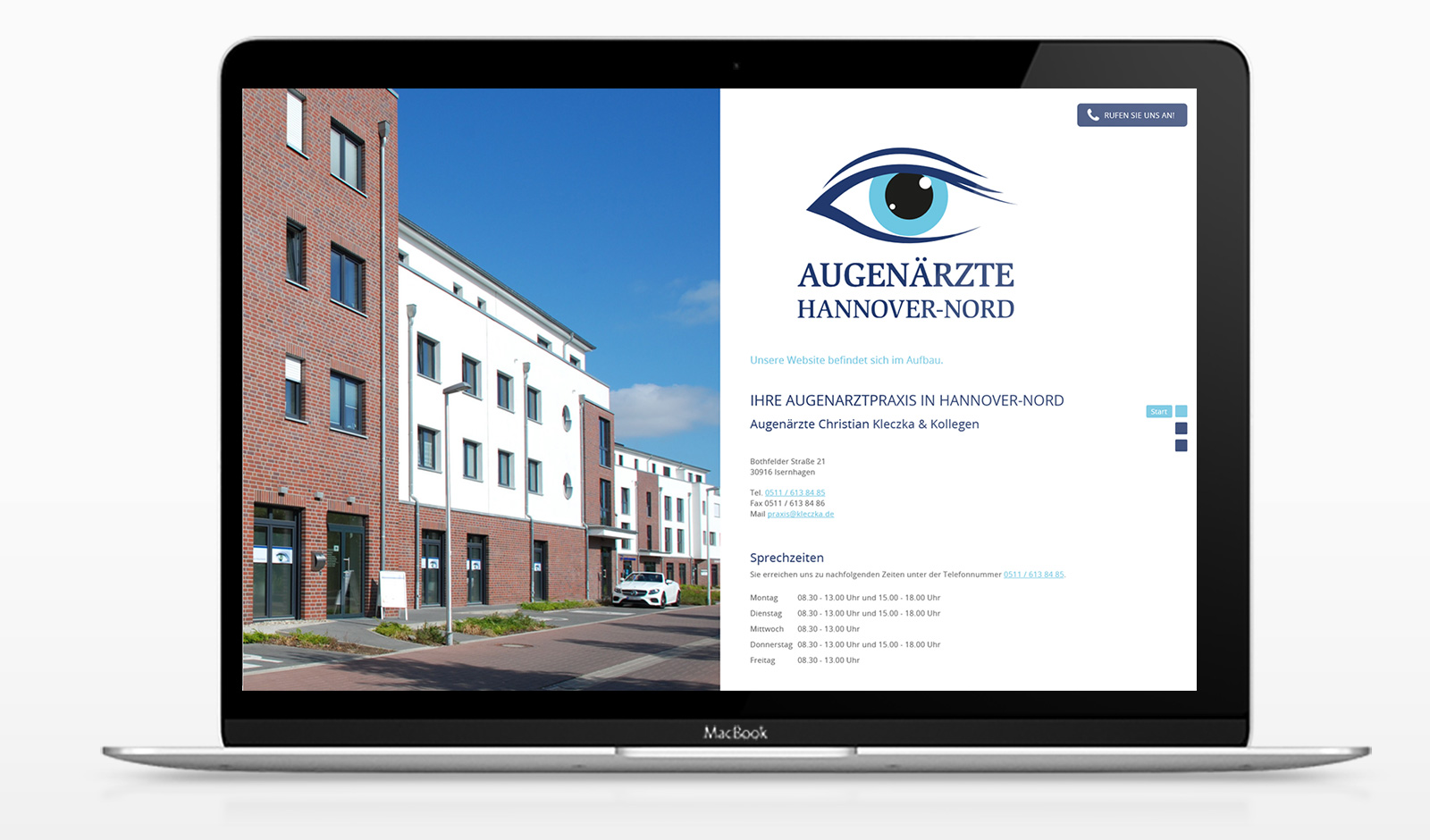 Augenarzt Christian Kleczka in Hannover-Nord, Webvisitenkarte